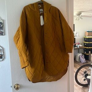 Quilted oversized coat